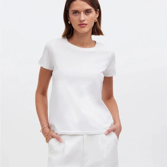 NEW Madewell Northside Vintage Tee Size XS White - Picture 2 of 9